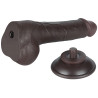 LoveToy SlidingSkin Gode avec Bourses Sliding Skin 13 x 3.8cm Noir